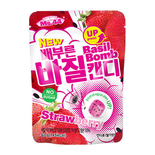 [미스사사] 배부른 바질캔디 딸기맛